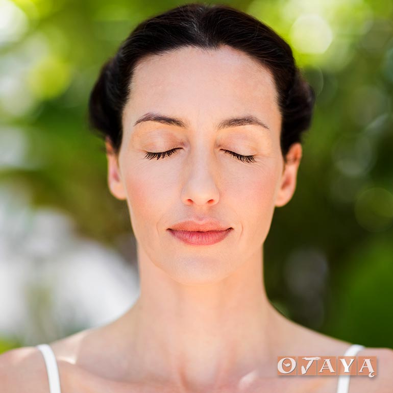 Woman in Blissful Mindfulness