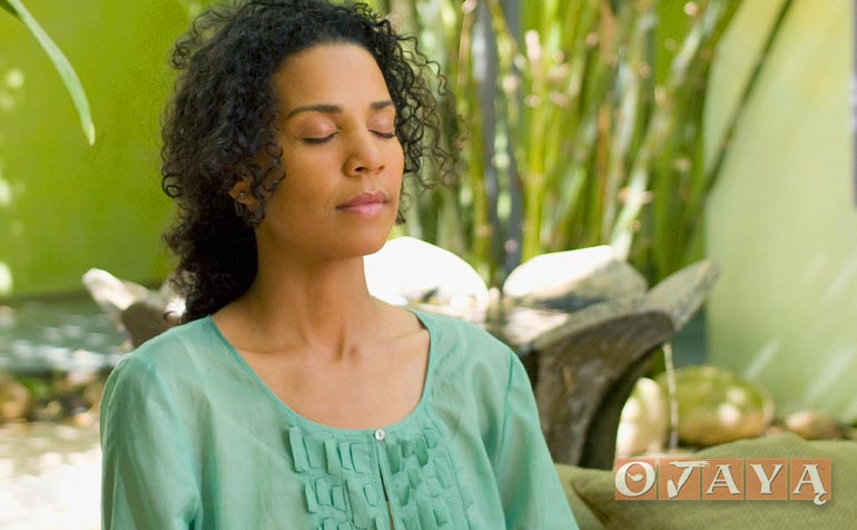 German man practicing OJAYA meditation technique.