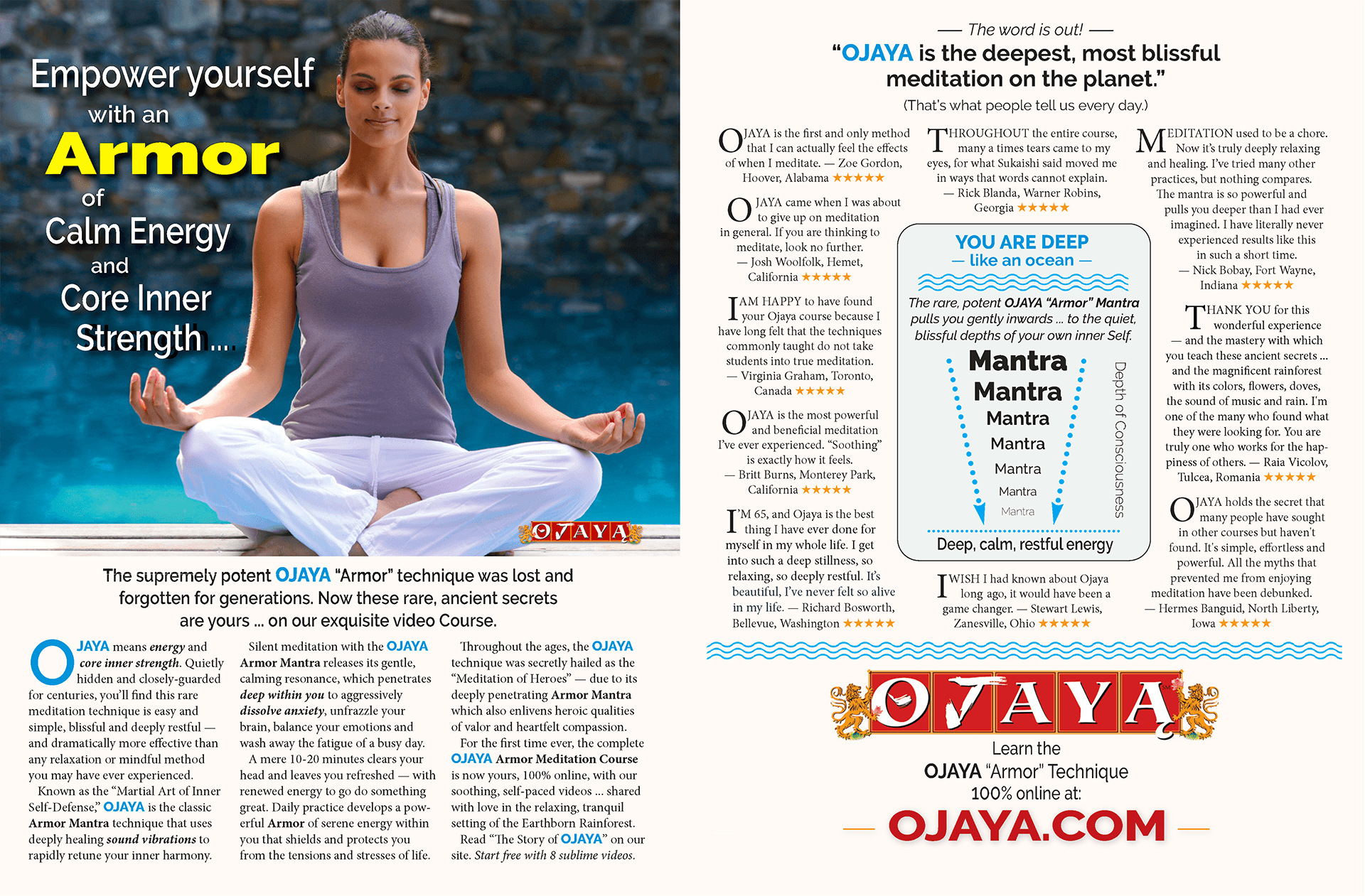 Empower Yourself with an Armor of Clear Calm Energy and Core Inner Strength
